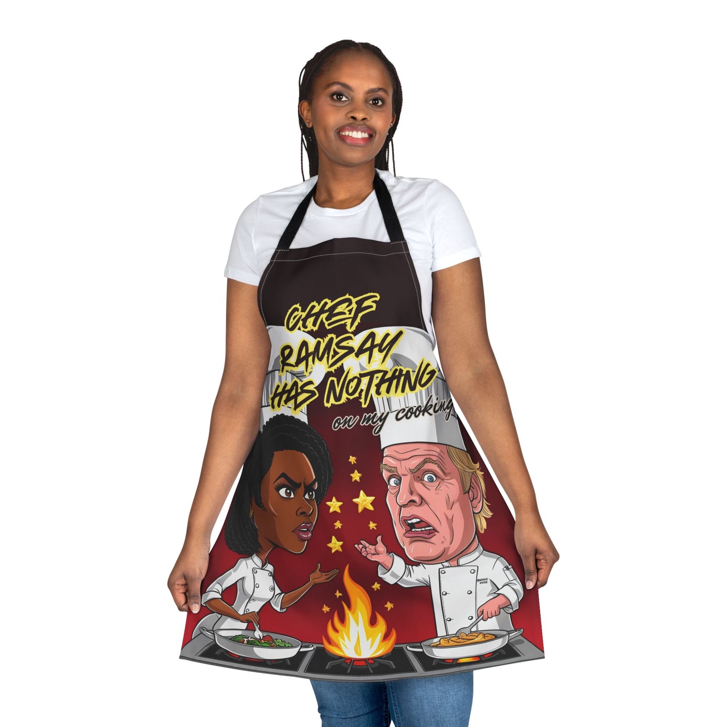 Funny Cooking Apron, Chef Ramsay Has Nothing on My Cooking - Perfect Gift for Food Lovers, BBQ Parties, Gourmet Cooks, Kitchen Humor