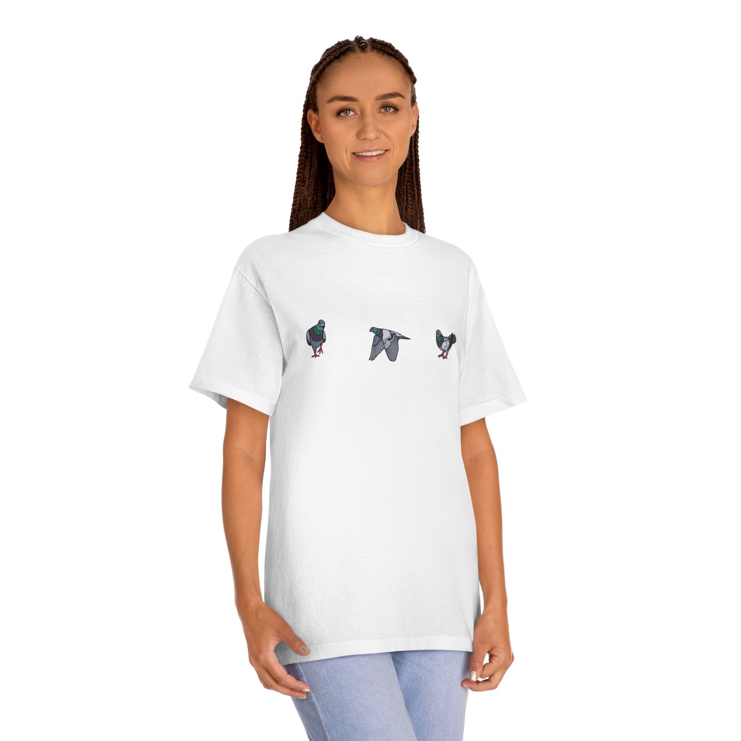 Charming Bird Graphic Tee | Unisex Classic T-Shirt for Nature Lovers, Casual Wear, Gift for Birdwatchers, Eco-Friendly Fashion