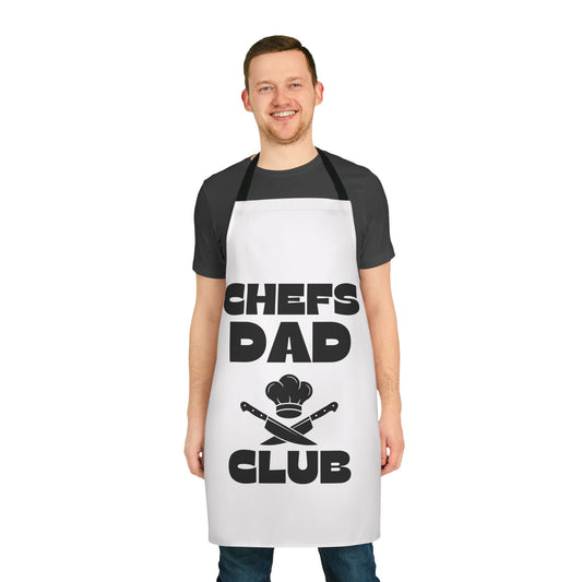 Chefs Dad Club Apron, Fun Cooking Gift for Father's Day, Foodie Apron, Chef Accessories, Kitchen Humor Gear, Family Cooking