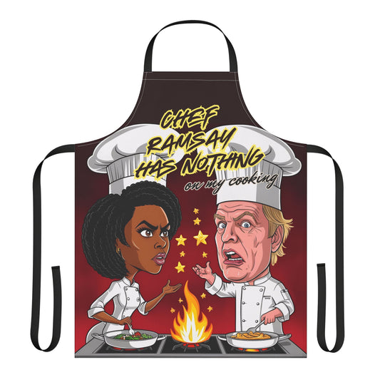 Funny Cooking Apron, Chef Ramsay Has Nothing on My Cooking - Perfect Gift for Food Lovers, BBQ Parties, Gourmet Cooks, Kitchen Humor