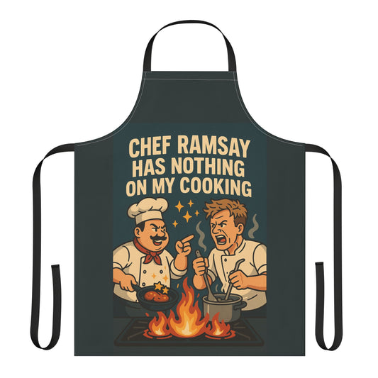 Chef-Inspired Apron: 'Chef Ramsay Has Nothing on My Cooking', Unique Gift for Food Lovers, Home Cooks, Kitchen Decor, Culinary Fun, [...]