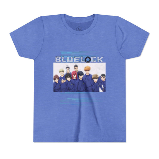 Blue Lock TV Show Kids Graphics Youth Tee Shirt, Children's Clothing, Cartoon Print Kids Shirt, Blue Lock Logo Tee, Graphic Tee for Kids, TV